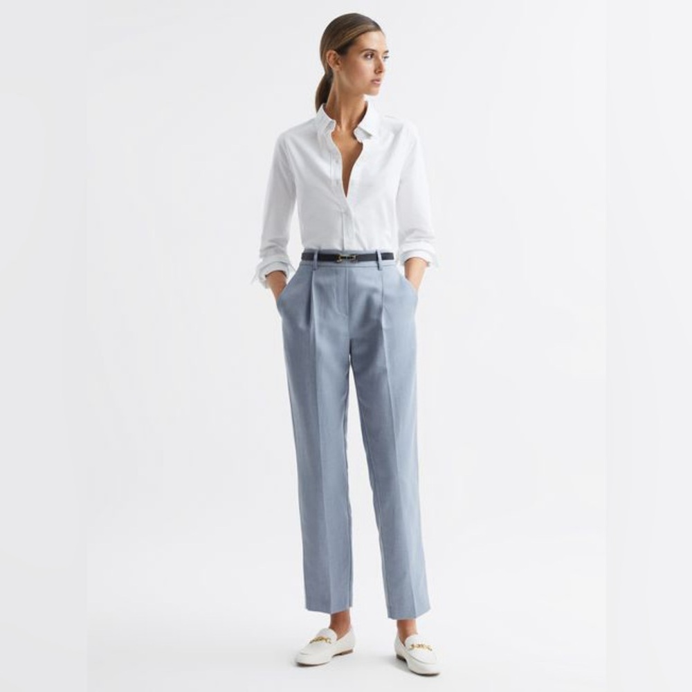 Reiss Shae Tapered Linen Pant